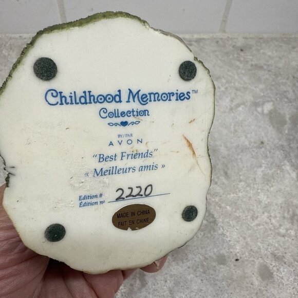 Vintage Avon Childhood Memories Collection figurine “Best Friends” Edition 2220 - Picture 6 of 6
